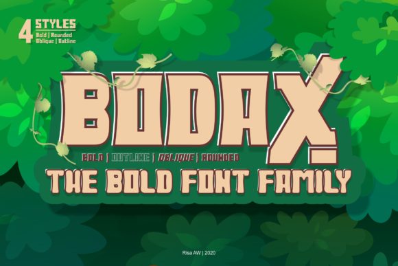 Bodax: A Bold Display Font for Modern Web Design