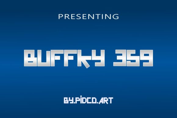 Buffky 359: A Bold Display Font for Crafters
