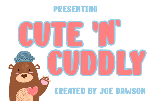 Cute n Cuddly: A Playful Display Font for Makers