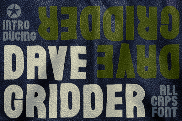 Dave Gridder: A Bold Display Font for Crafters