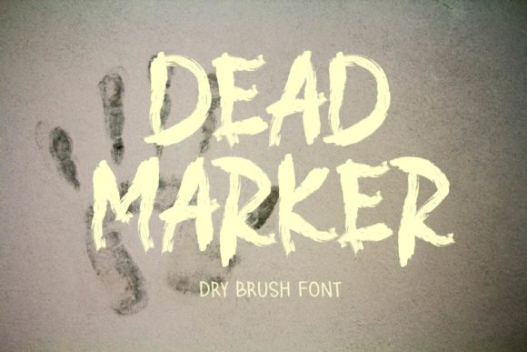 Dead Marker: A Quirky Display Font for Campaigns