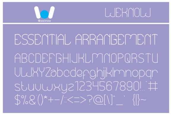 Essential Arrangement: A Playful Display Font for Makers