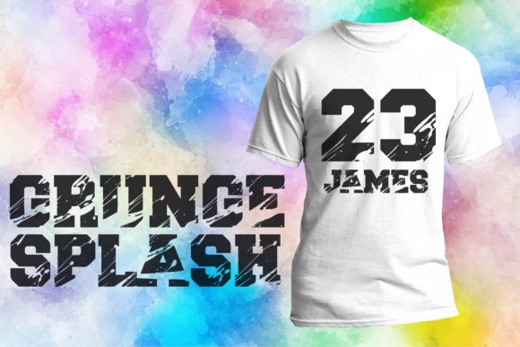 Grunge Splash: A Bold Display Font for Crafters