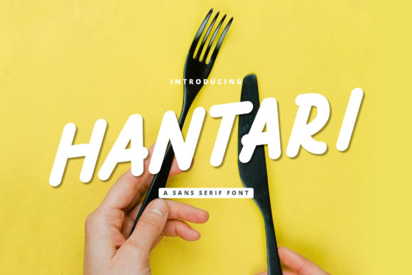 Hantari: A Bold Display Font for Crafters
