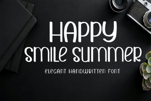 Happy Smile Summer: A Friendly Display Font for Crafters