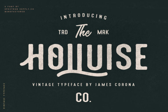 Holluise: A Vintage Display Font for Modern Web Design