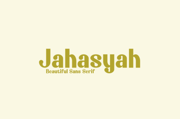 Jahasyah: A Modern Display Font for Editorial Design