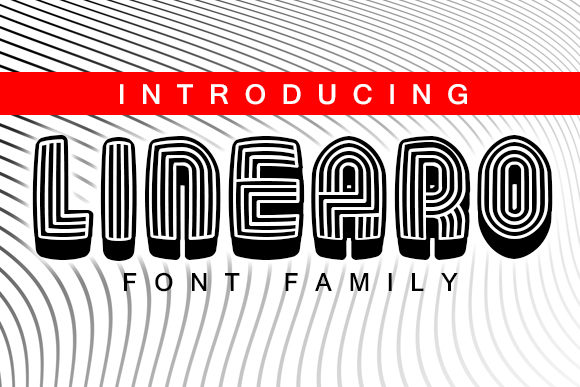 Linearo: A Bold Display Font for Crafters