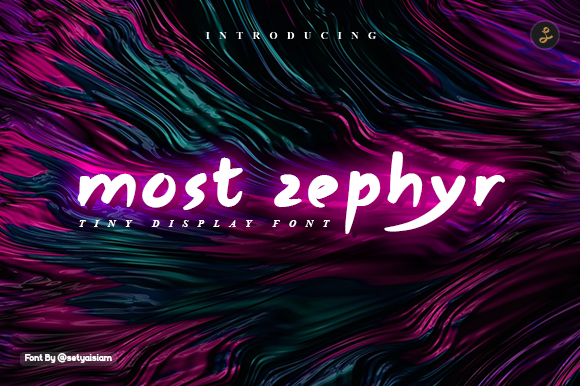 Most Zephyr: A Handwritten Display Font for Editorial Design