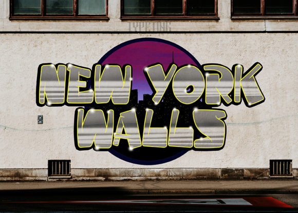 New York Walls: A Bold Display Font for Editorial Design