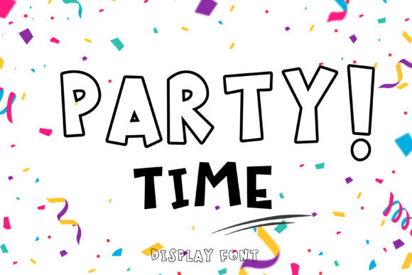 Party Time: A Bold Display Font for Makers