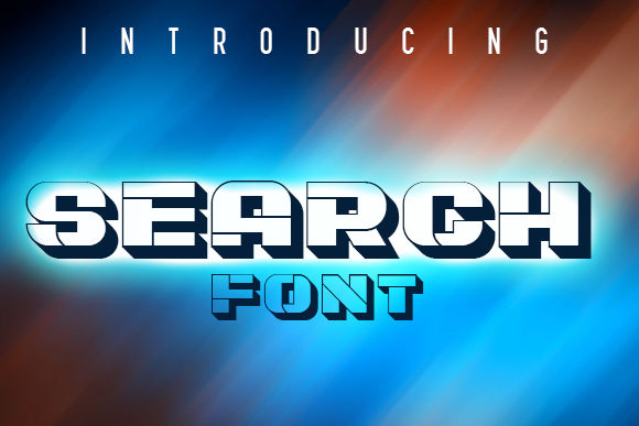 Search: A Bold Display Font for Campaigns