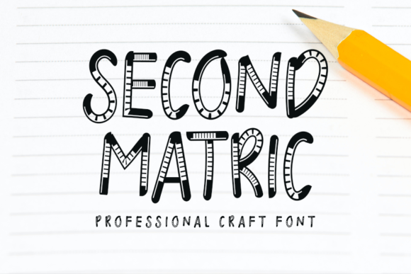 Second Matric: A Quirky Display Font for Small Business Branding
