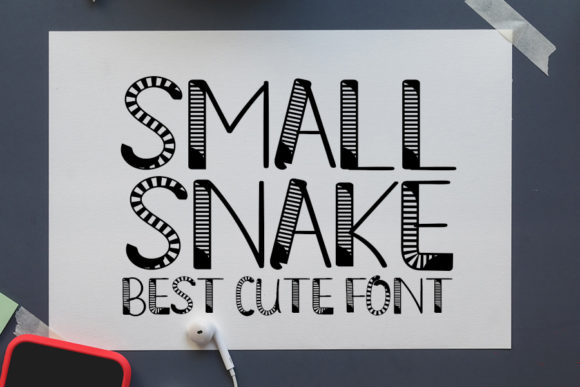Small Snake: A Quirky Display Font for Marketers