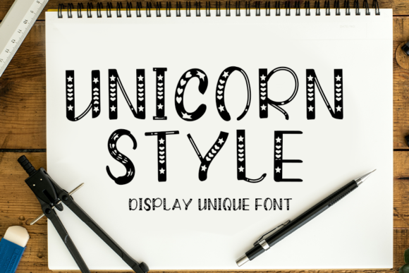 Unicorn Style: A Playful Display Font for Creative Layouts
