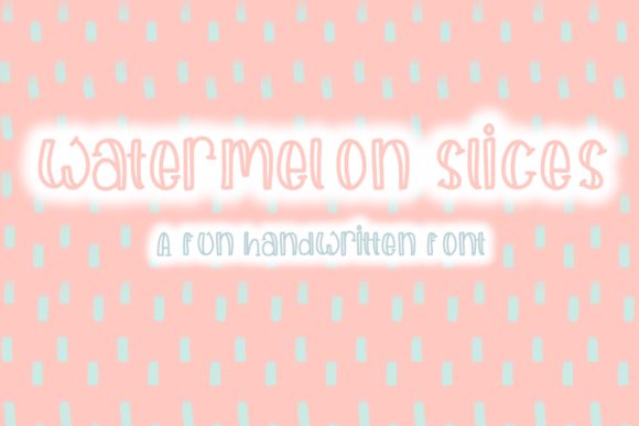 Watermelon Slices: A Quirky Display Font for Web Design