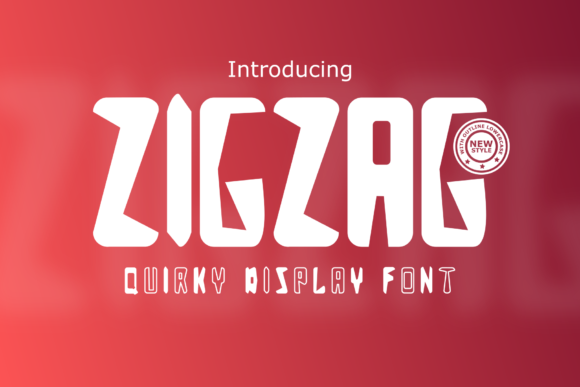 Zigzag Font: A Quirky Display Typeface for Small Business Branding